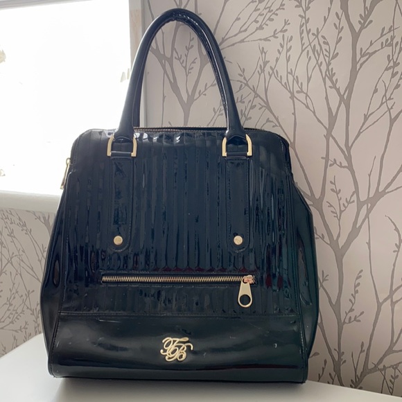 Ted Baker Patent Leather Work Computer Bag - Picture 1 of 9
